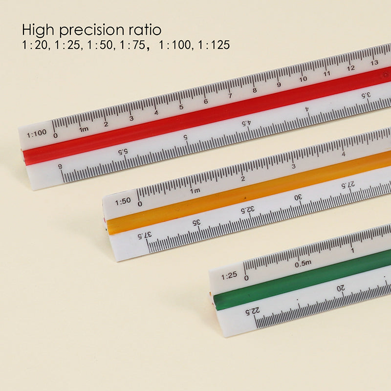 30cm Plastic Triangular Scale Ruler 