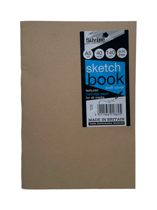 A5 40 Pages Kraft Portrait Field Sketch Book