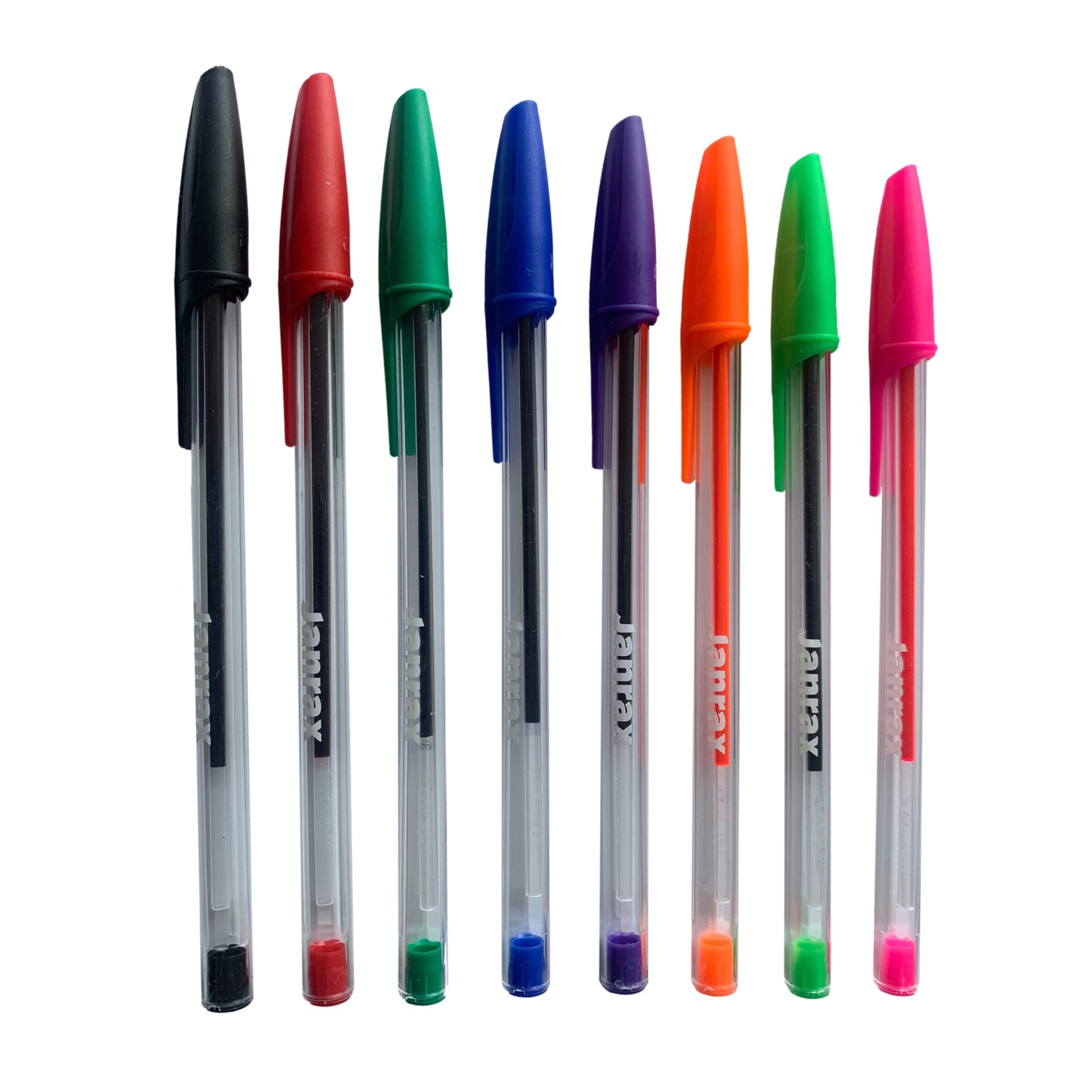 Box of 50 Neon Green Ballpoint Pens Smooth Glide by Janrax