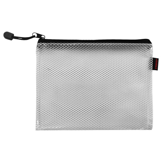 Premium A5 Black Zip Mesh Bag by Janrax