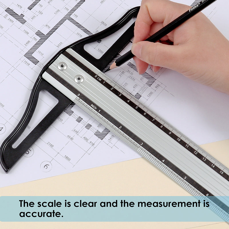 60cm Aluminium T-Square Ruler