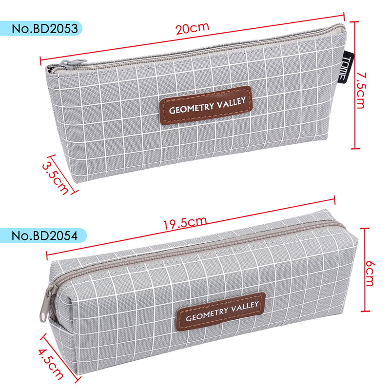 Printed Design Zipper Pencil Case