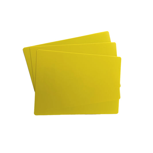 Pack of 12 Yellow Coloured A5 Whiteboards