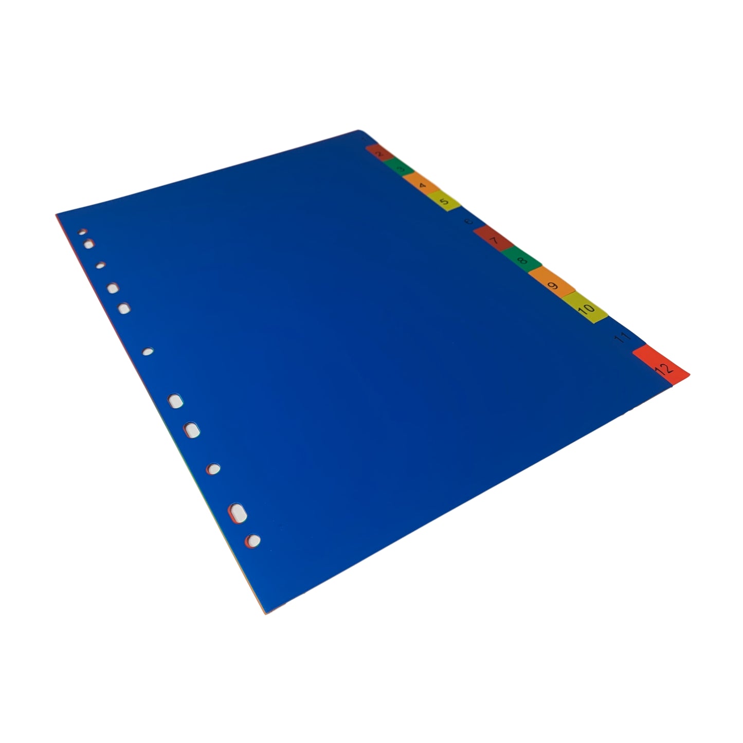 A4 12 Part Polypropylene Dividers with Reinforced Index Cover