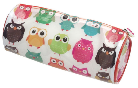 PVC Pencil Case 20cm Cylinder Case Assorted Design