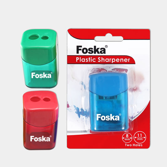 2-Hole Plastic Canister Pencil Sharpener