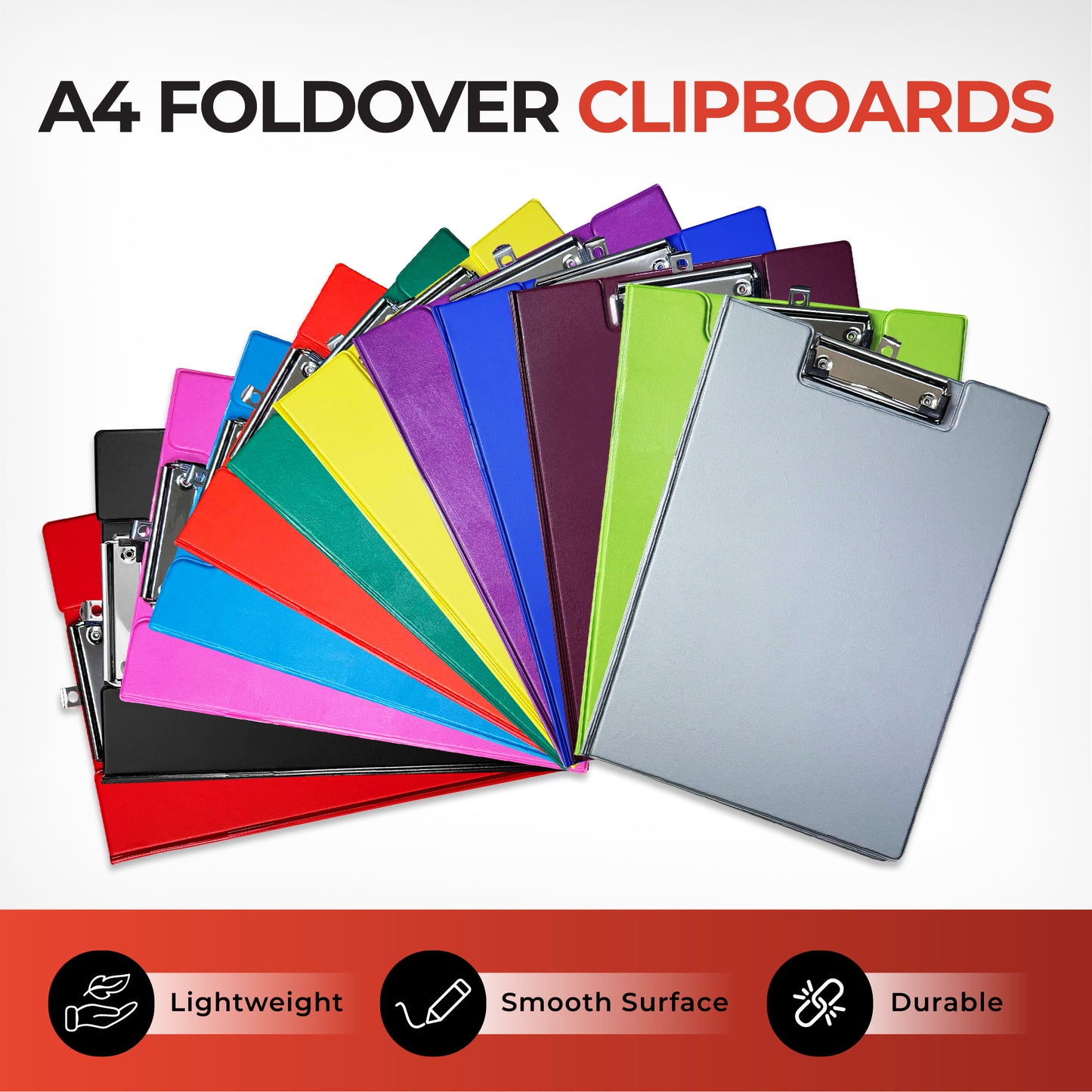 Janrax A4 Blue Foldover Clipboard