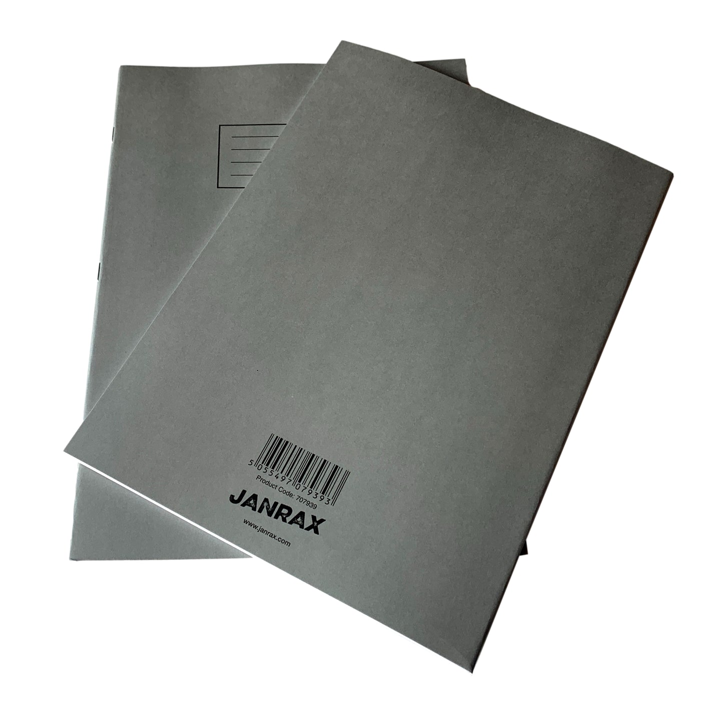 Janrax A4 Grey 80 Pages Feint and Ruled Exercise Book