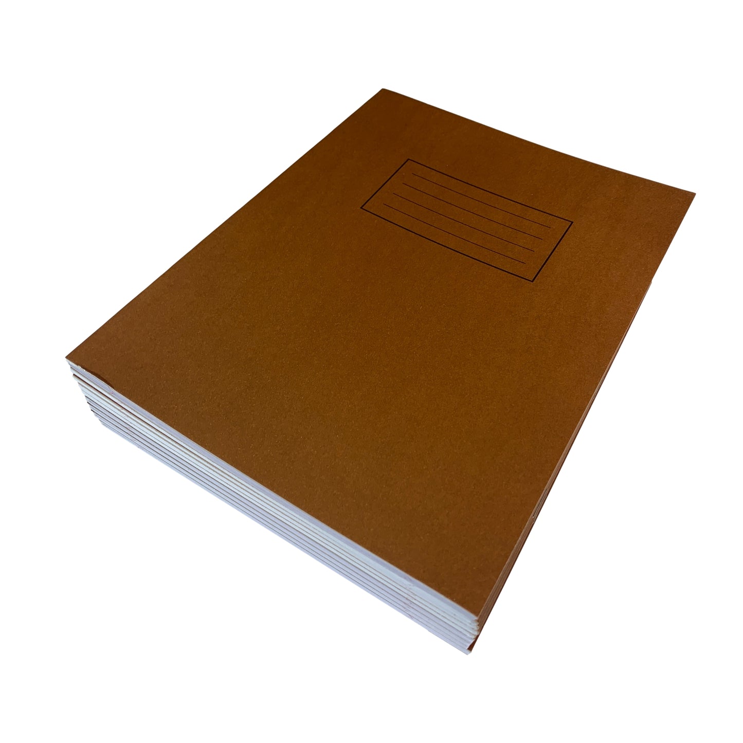 Janrax 9x7" Brown 80 Pages Feint and Ruled Exercise Book