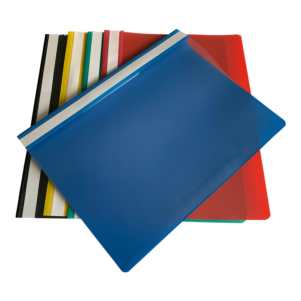 Pack of 60 Assorted Colour A4 Project Folders by Janrax