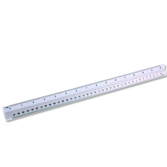 30cm Triangular Scale Ruler In Case by Premier Universal