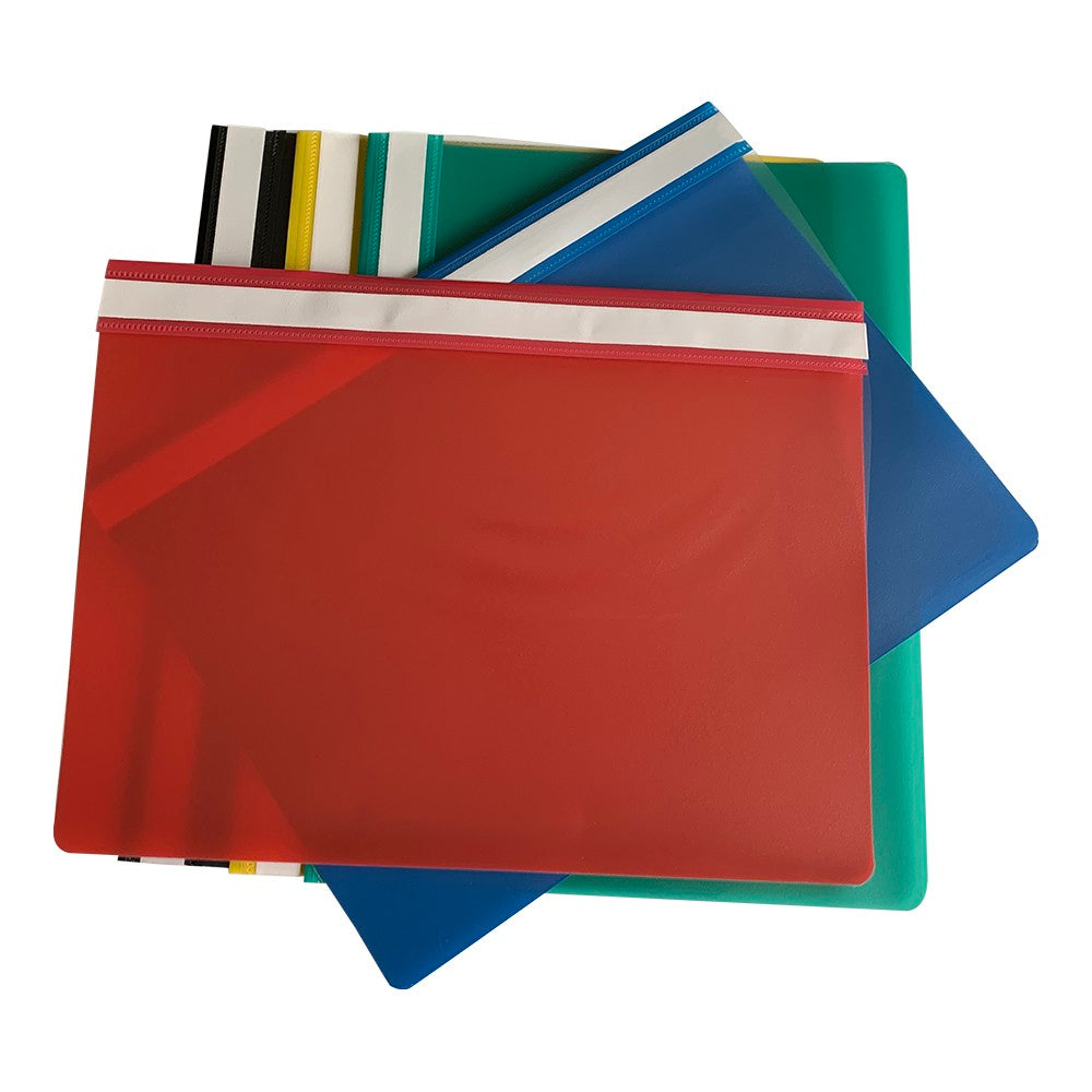 Pack of 12 Red A4 Project Folders by Janrax