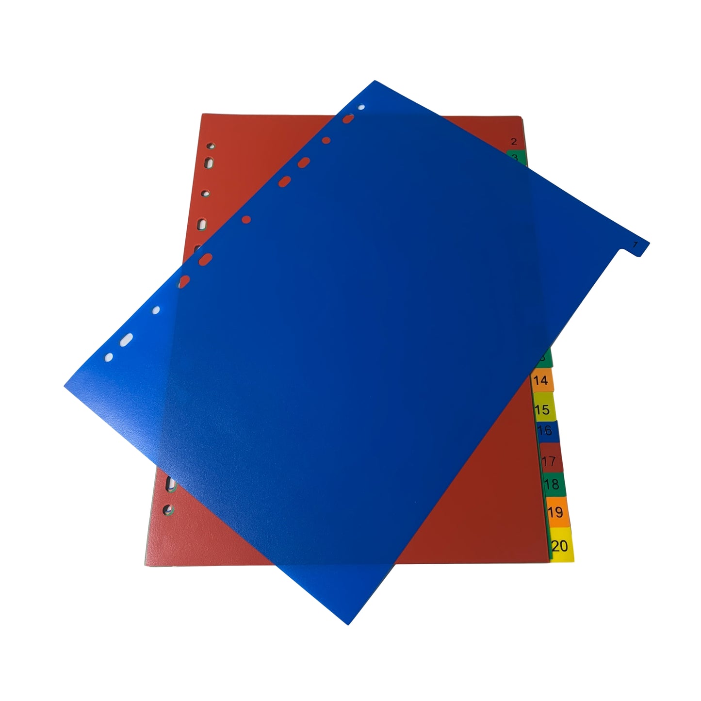 A4 20 Part Polypropylene Dividers with Reinforced Index Cover