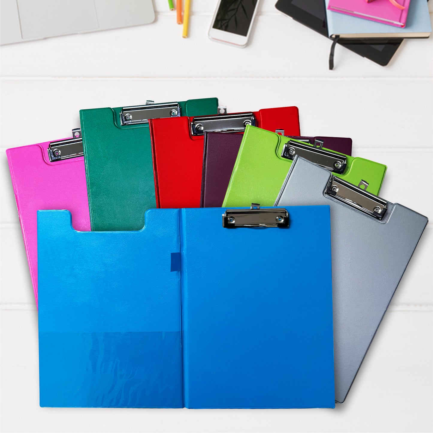 Janrax A4 Blue Foldover Clipboard