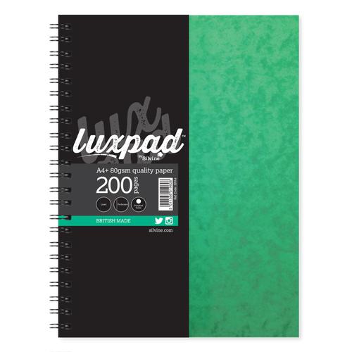 Silvine A4 Luxpad Ruled Notebook Spiral Wire Side Bound Hardcover