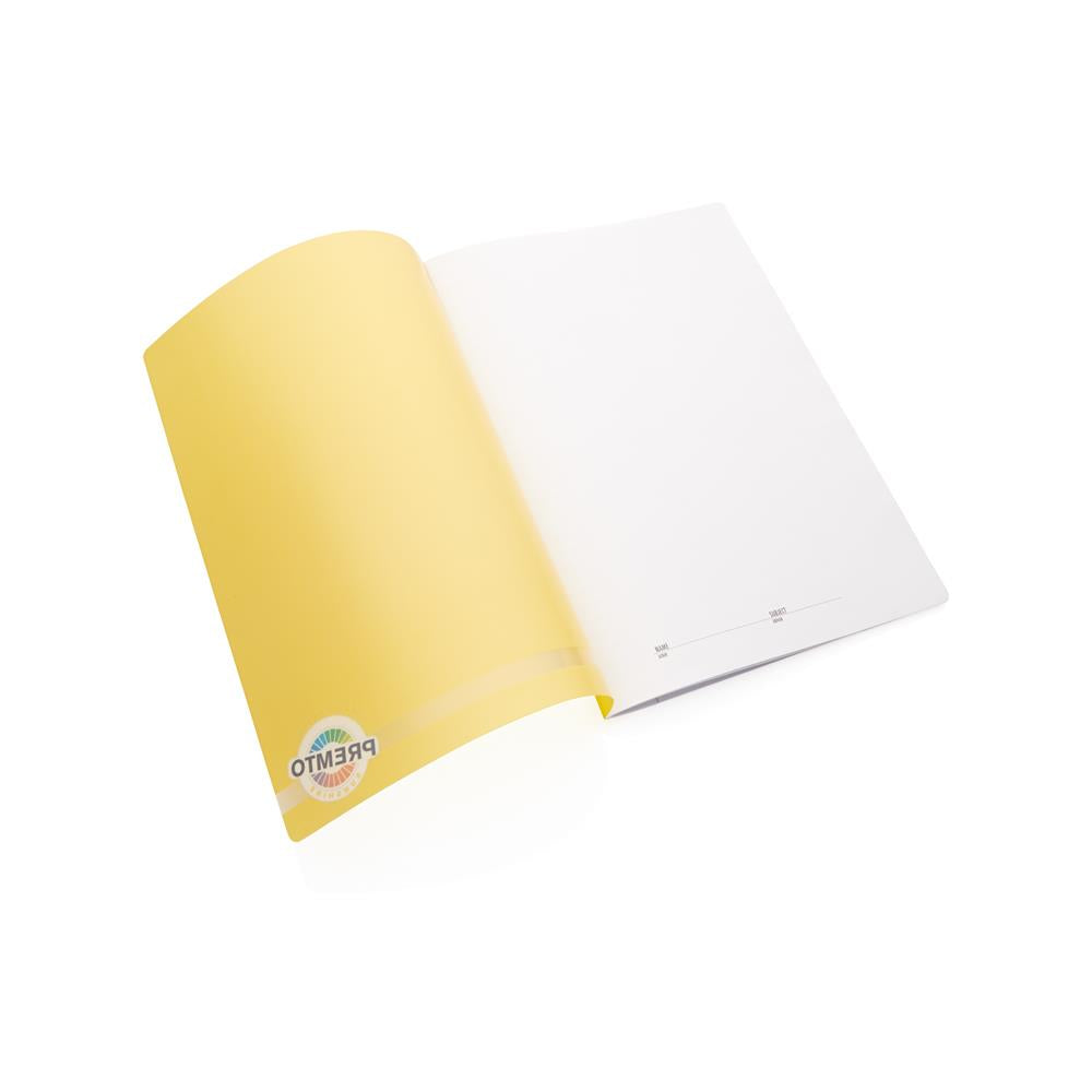 A4 120 Pages Sunshine Yellow Durable Cover Manuscript Book by Premto