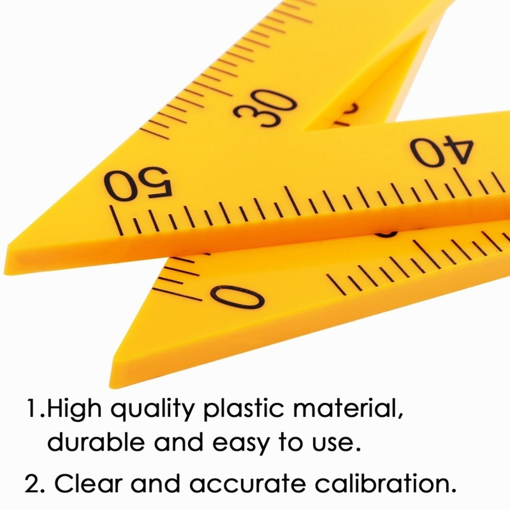 40cm Plastic School Teaching Triangle Rulers with Removable Handle