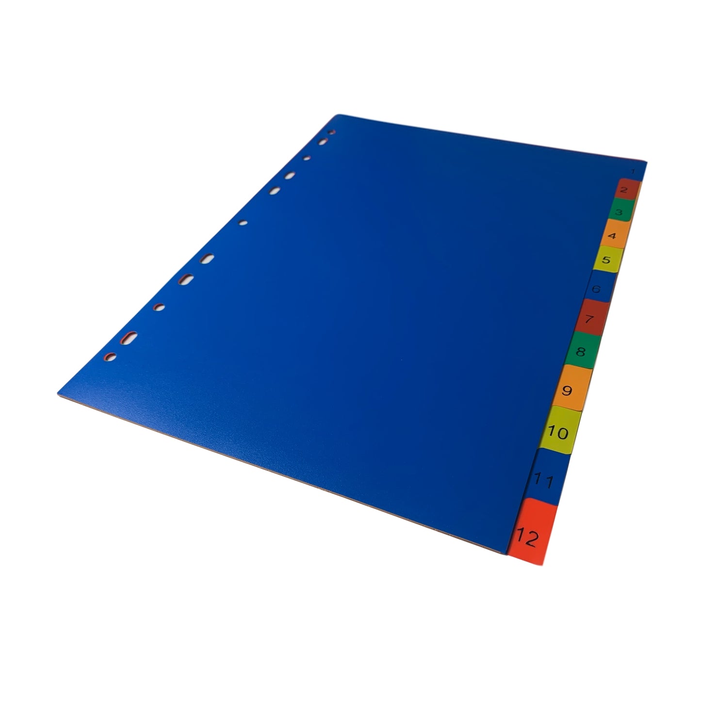 A4 12 Part Polypropylene Dividers with Reinforced Index Cover