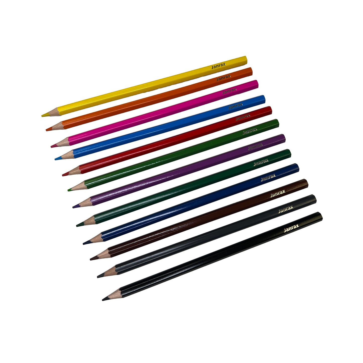 Pack of 144 Classroom Colouring Pencils by Janrax