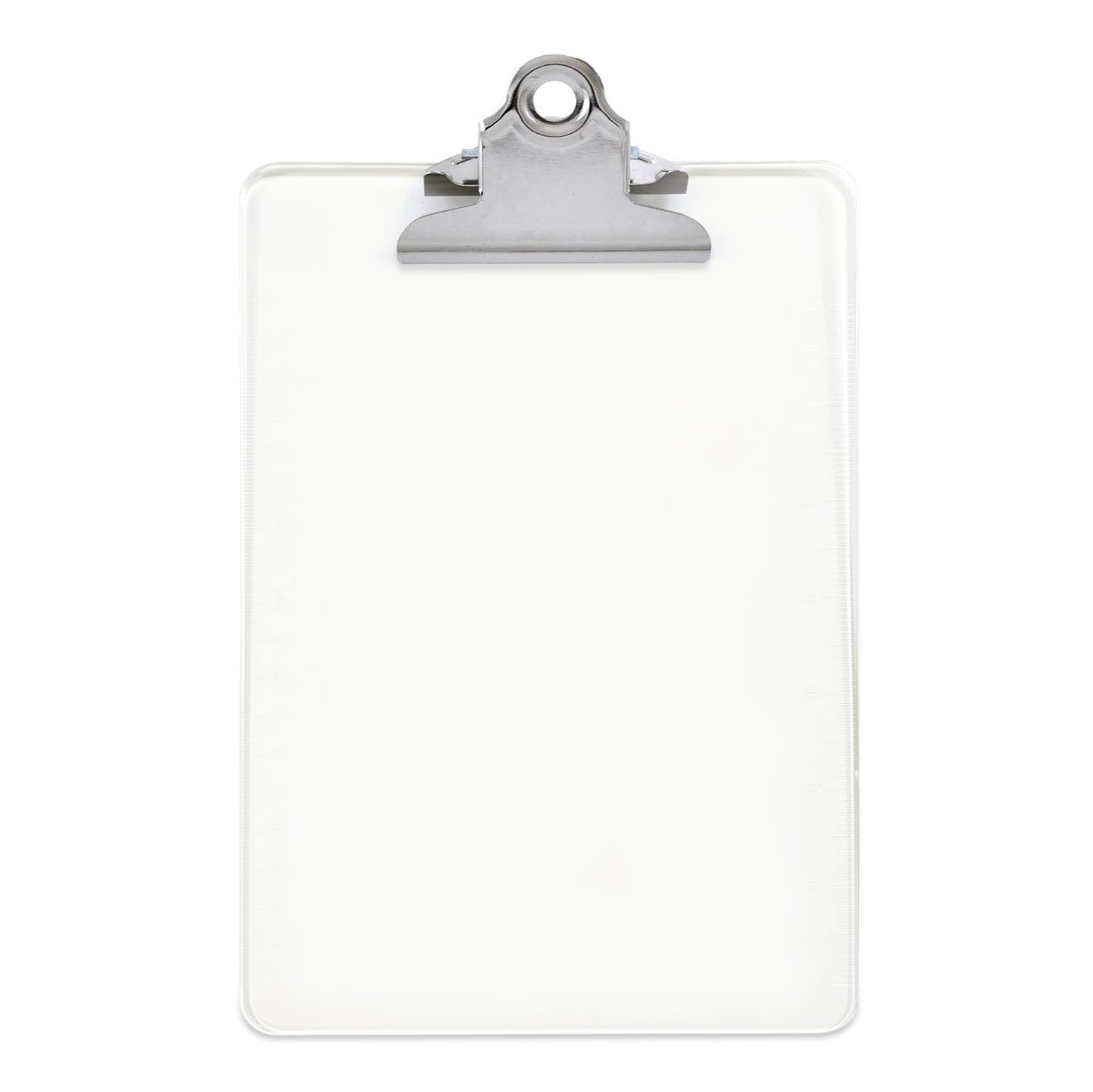 Clear A5 Clipboard with Butterfly Clip with Ruled Side