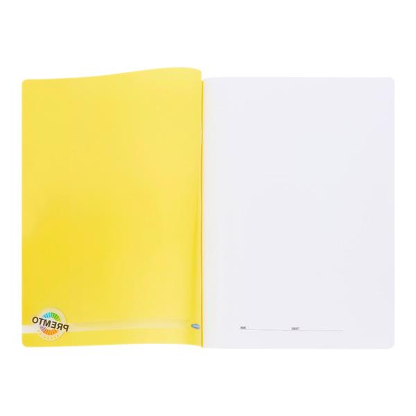 A4 120 Pages Sunshine Yellow Durable Cover Manuscript Book by Premto