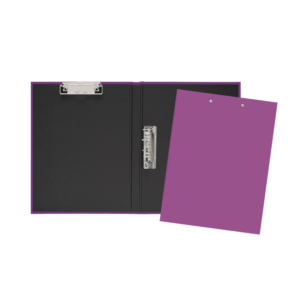 Purple A4 Clipboard Document Clamp File Folder