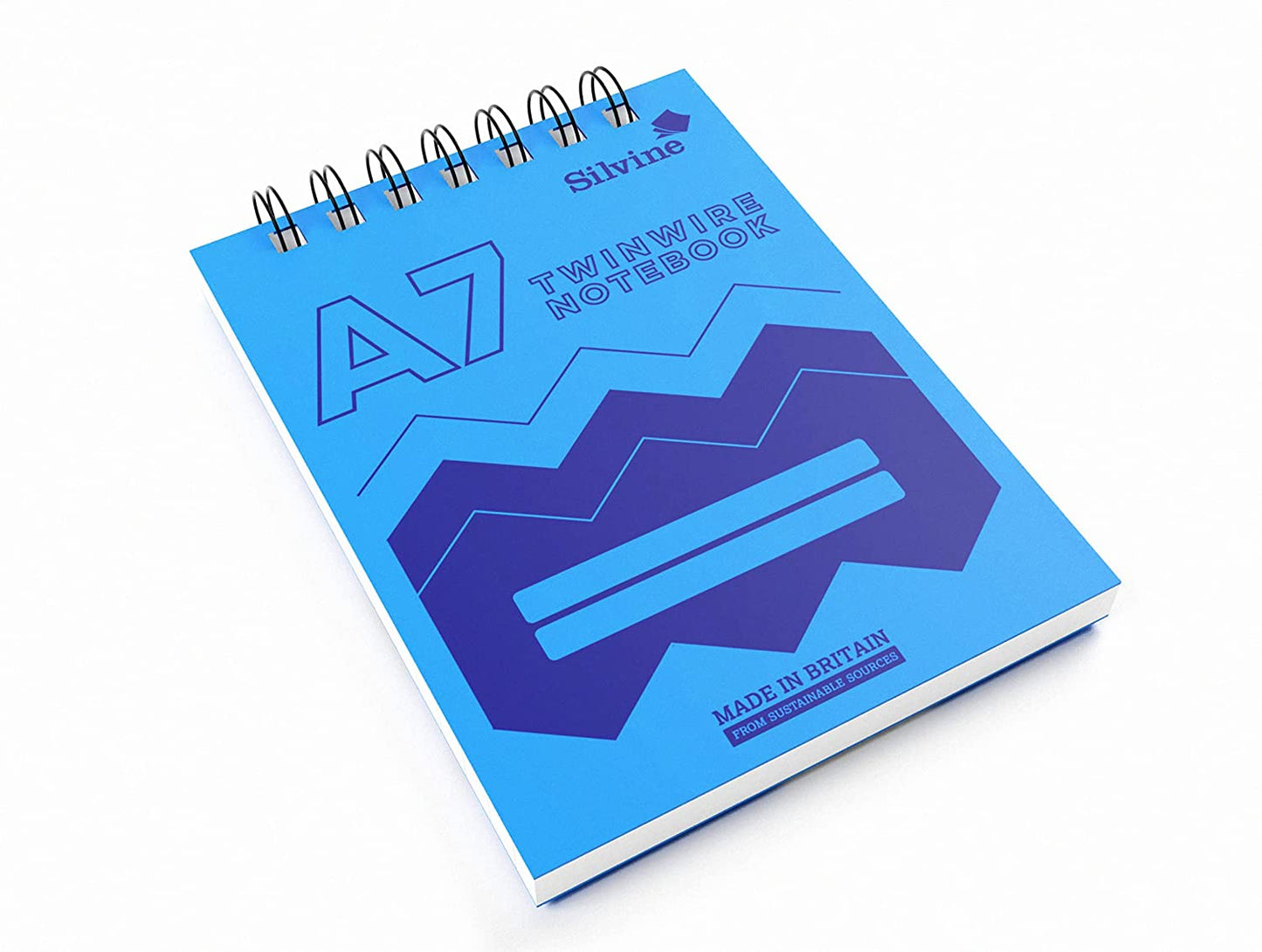 A7 160 Pages Twin Wire Notebook with Durable Wipe Clean Cover