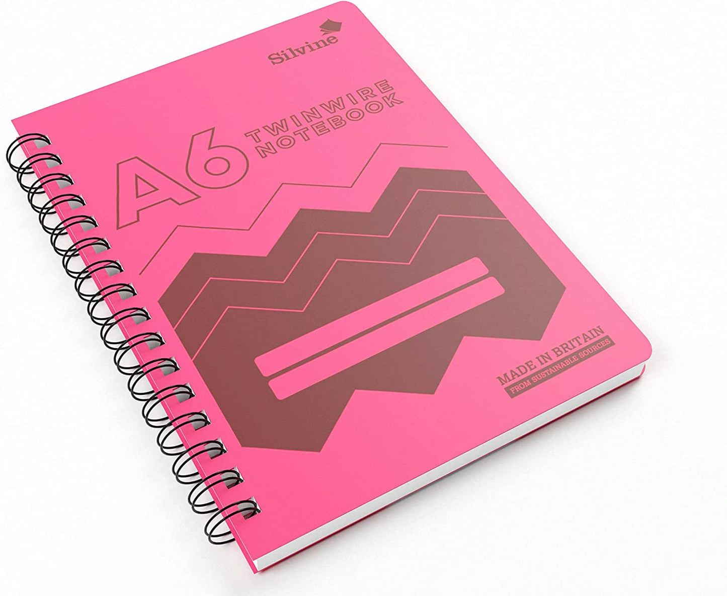 A6 160 Pages Twin Wire Notebook with Durable Wipe Clean Cover