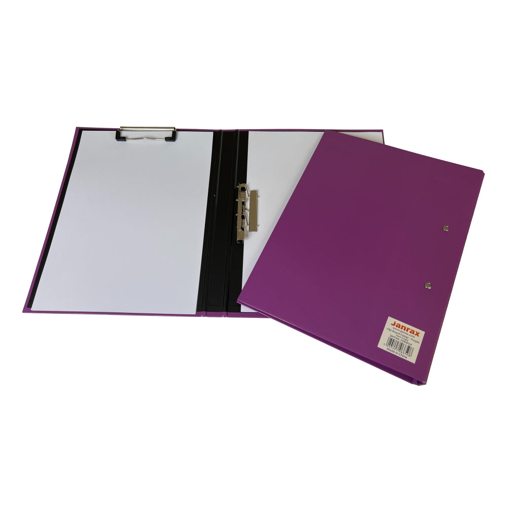 Purple A4 Clipboard Document Clamp File Folder