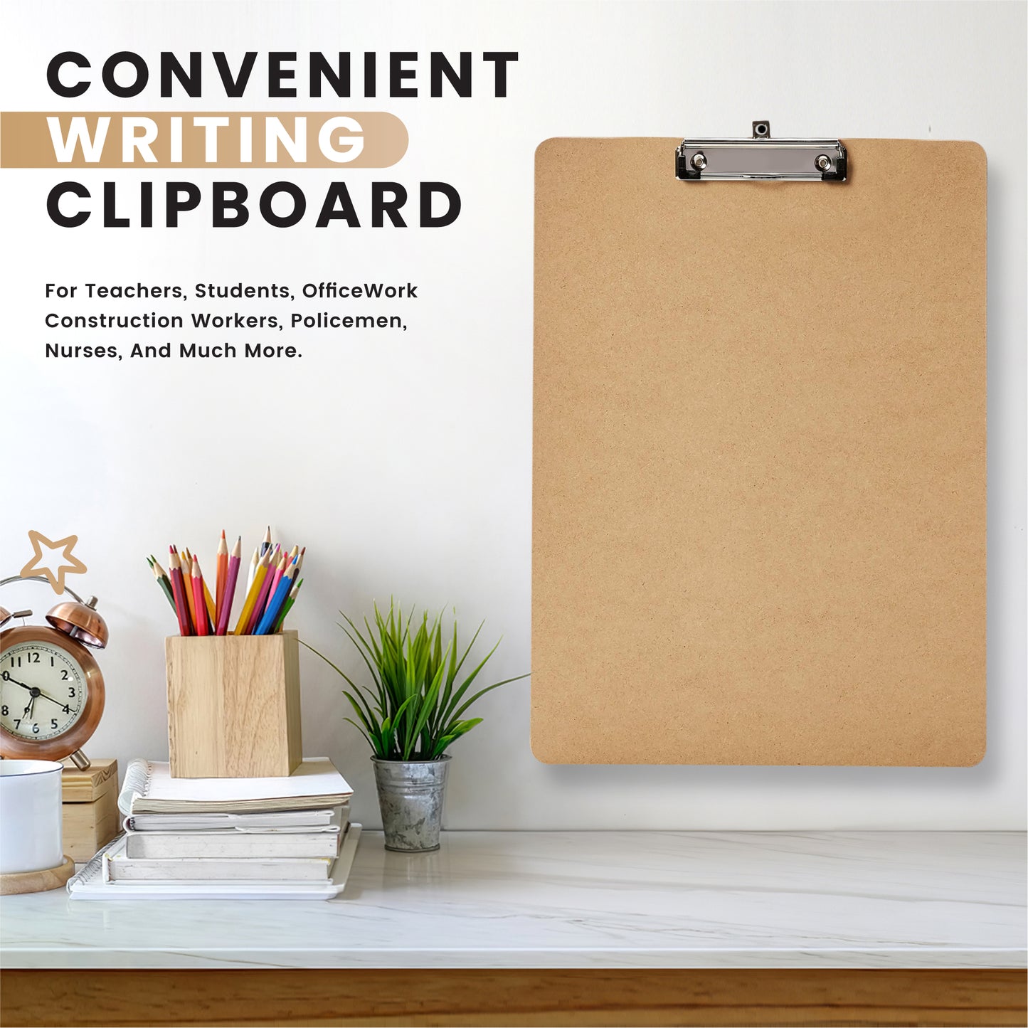 A3 Wooden Portrait Clipboard by Janrax