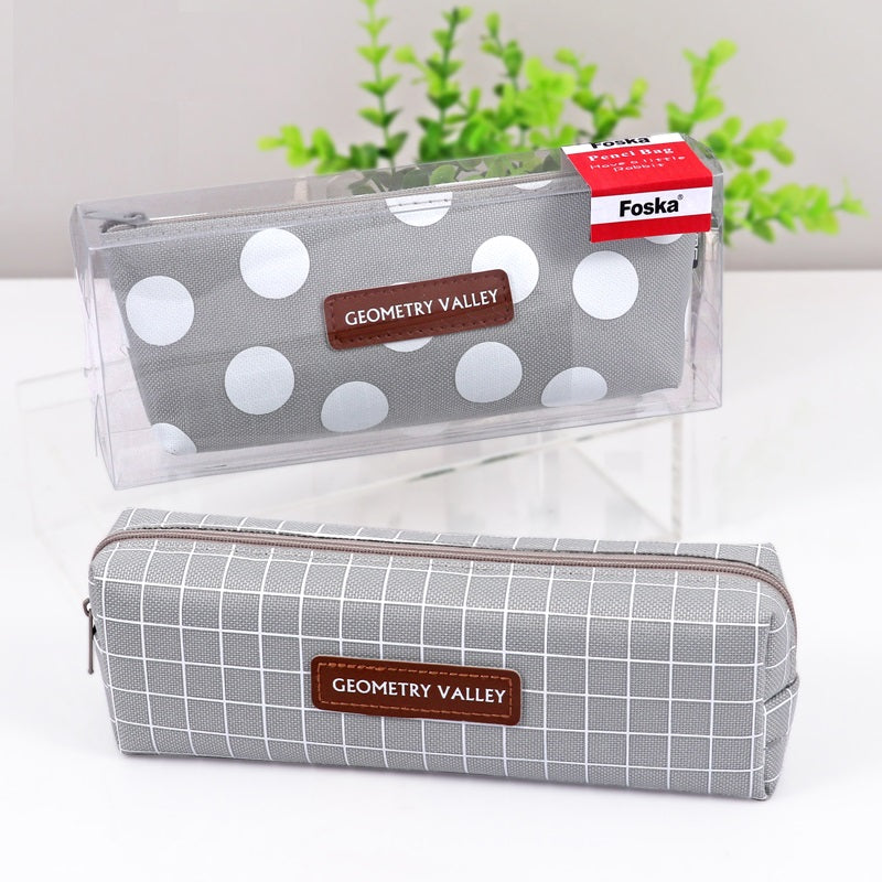 Printed Design Zipper Pencil Case