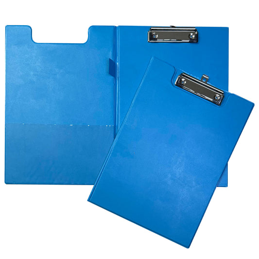 A4 Light Blue Foldover Clipboard