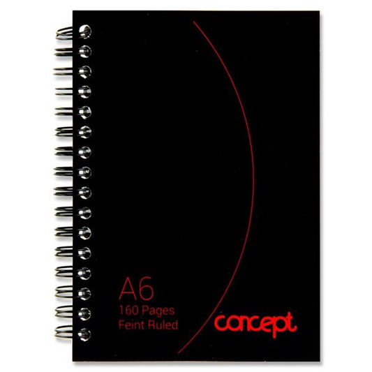 A6 160 Pages Wiro Notebook by Concept