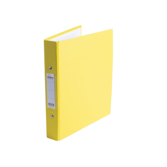 A5 Yellow Paper Over Board Ring Binder by Janrax