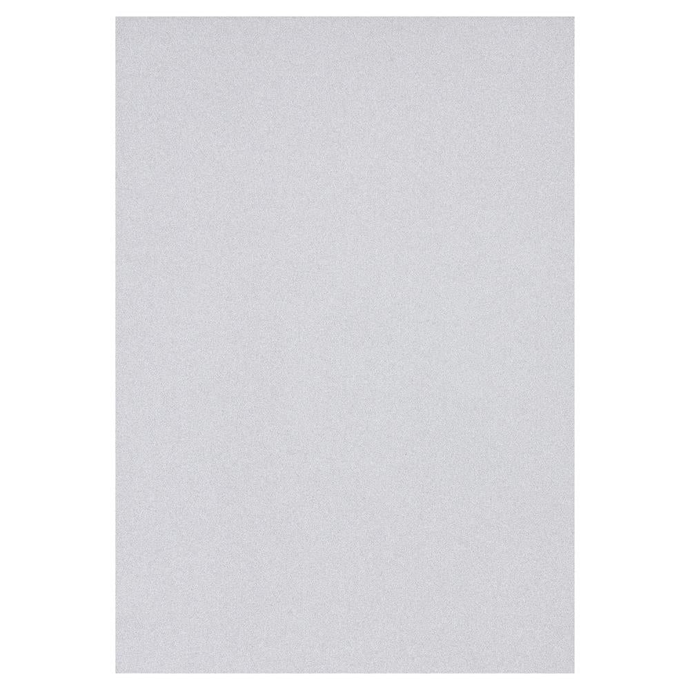 Pack of 10 A4 250gsm Silver Glitter Card Sheets by Premier Activity