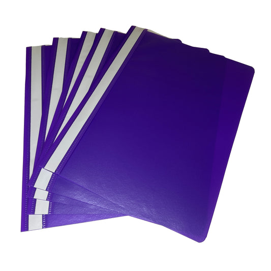 Pack of 12 Purple A4 Project Folders by Janrax