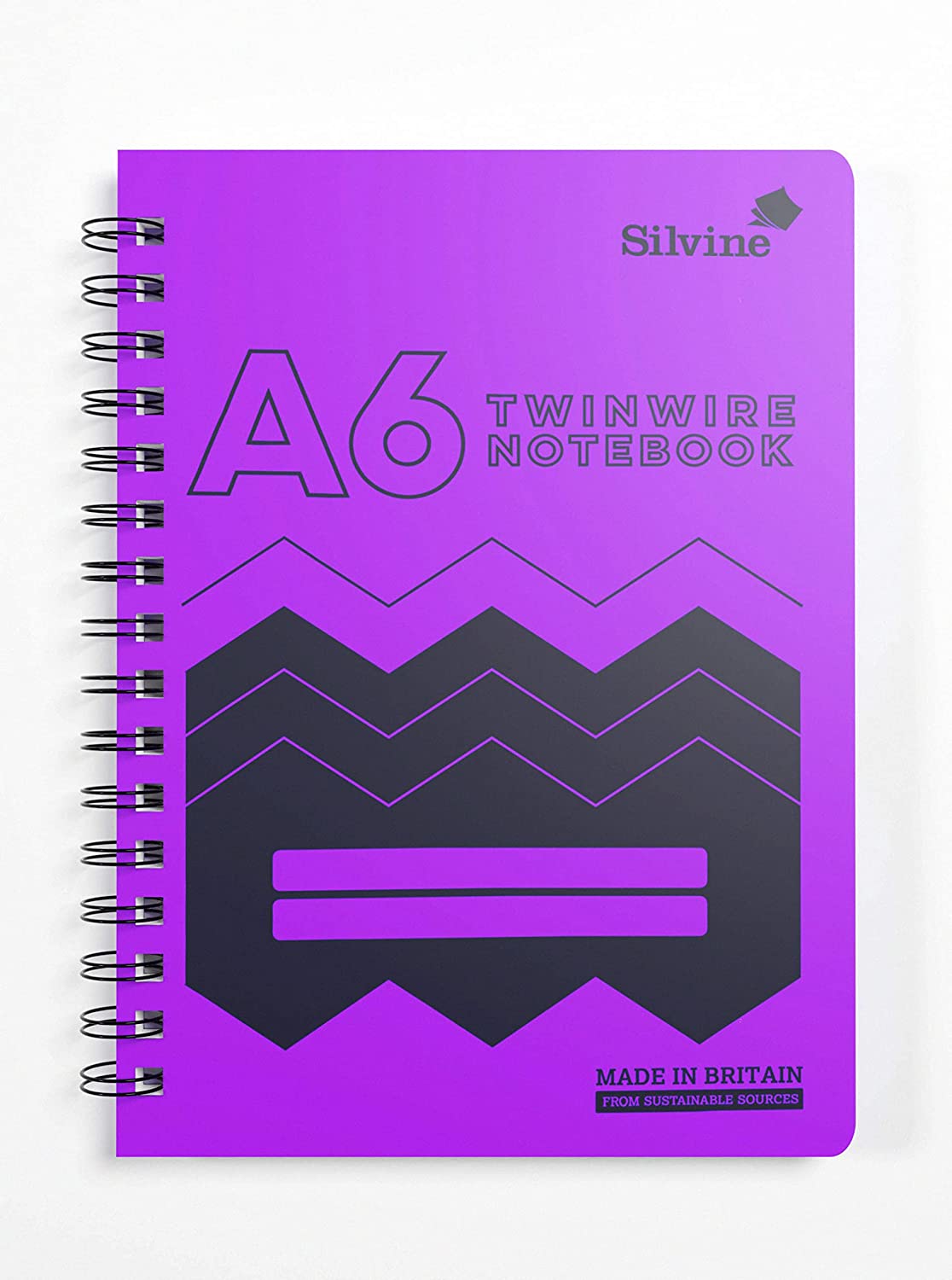 A6 160 Pages Twin Wire Notebook with Durable Wipe Clean Cover