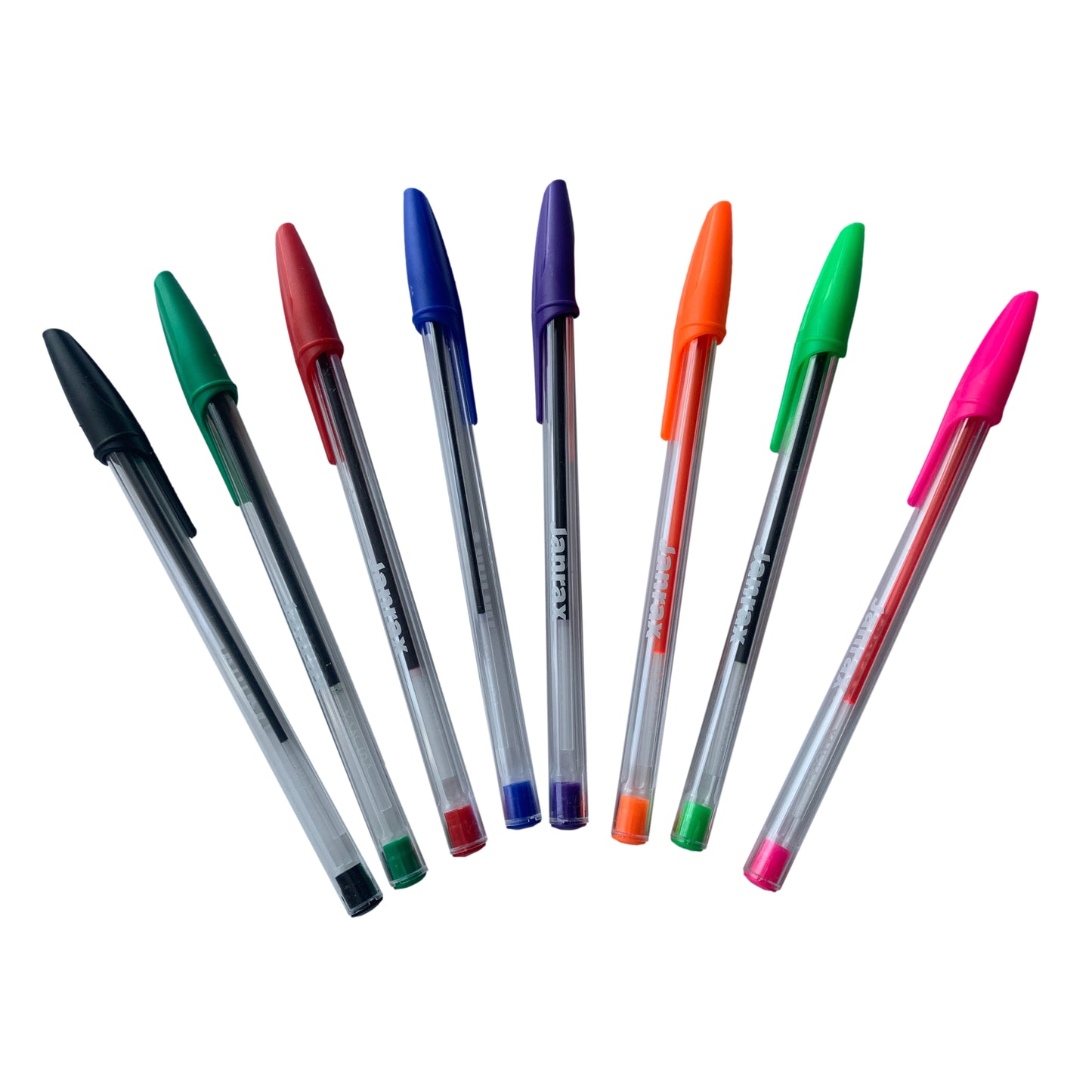 Box of 50 Neon Green Ballpoint Pens Smooth Glide by Janrax