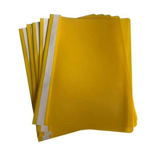 Pack of 12 Yellow A4 Project Folders by Janrax