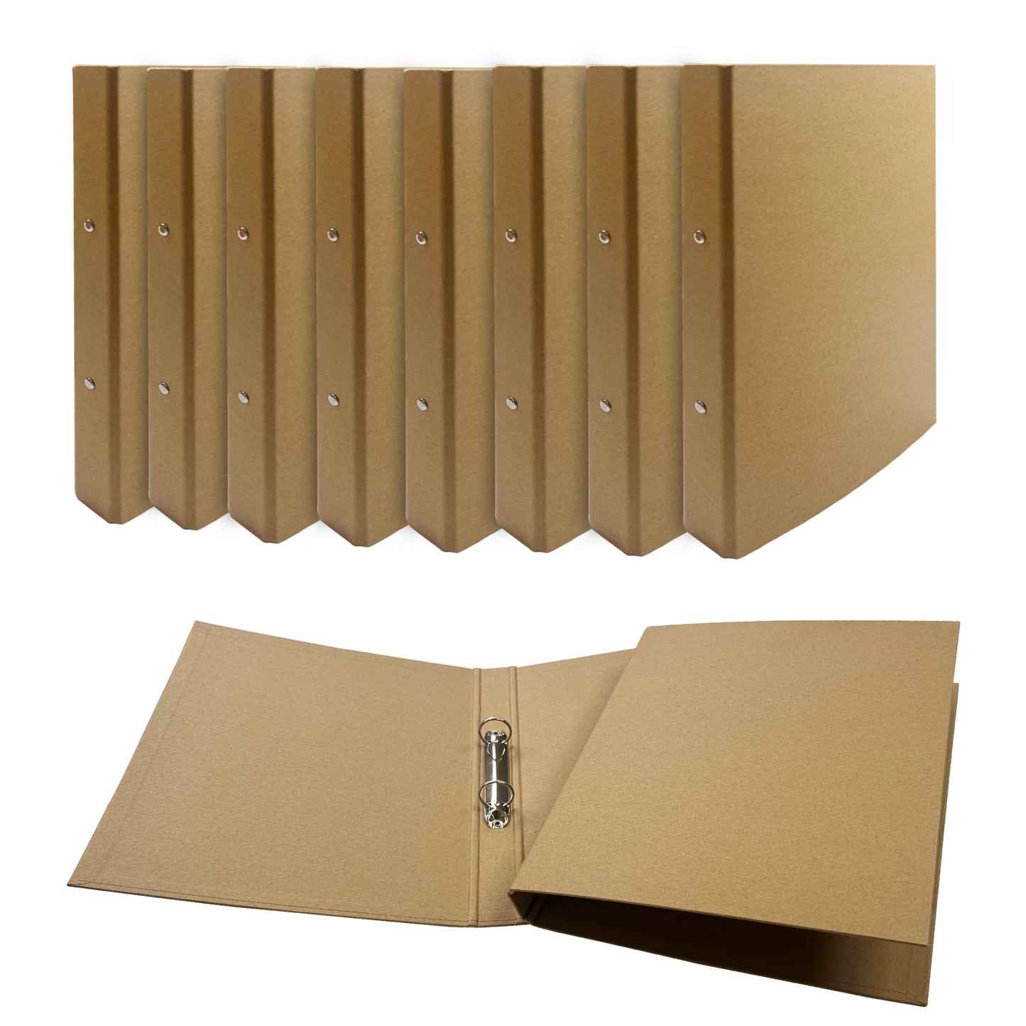 A4 Kraft Paperboard Ring Binder 2-O Ring