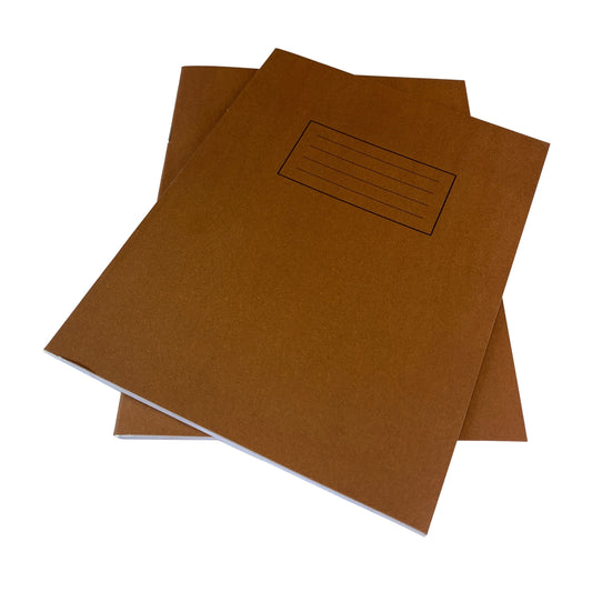 Janrax 9x7" Brown 80 Pages Feint and Ruled Exercise Book